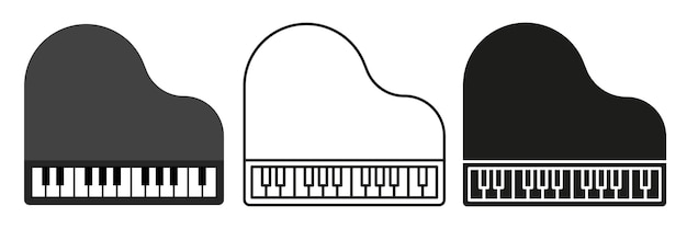 piano a simple set of musical instruments images of pianos in different styles