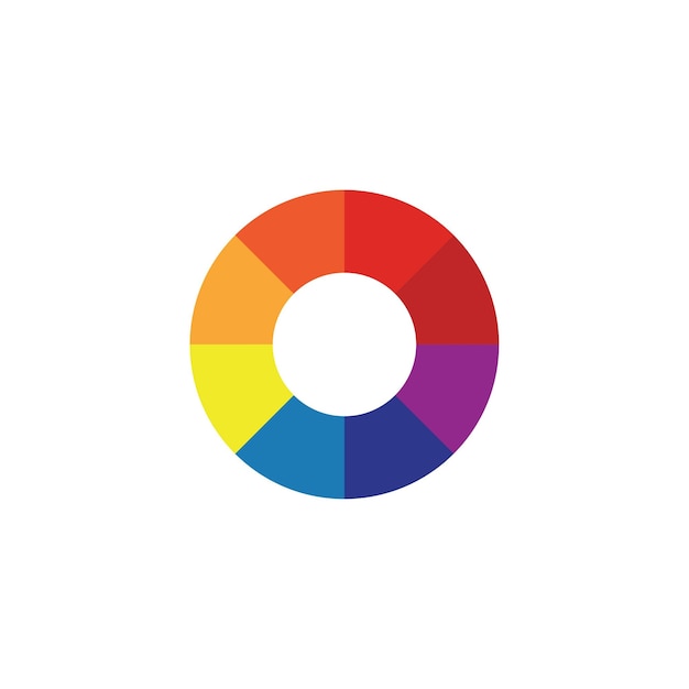 Pie chart icon flat vector illustration
