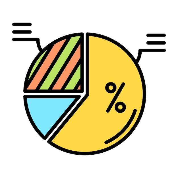 Pie Flat Illustration