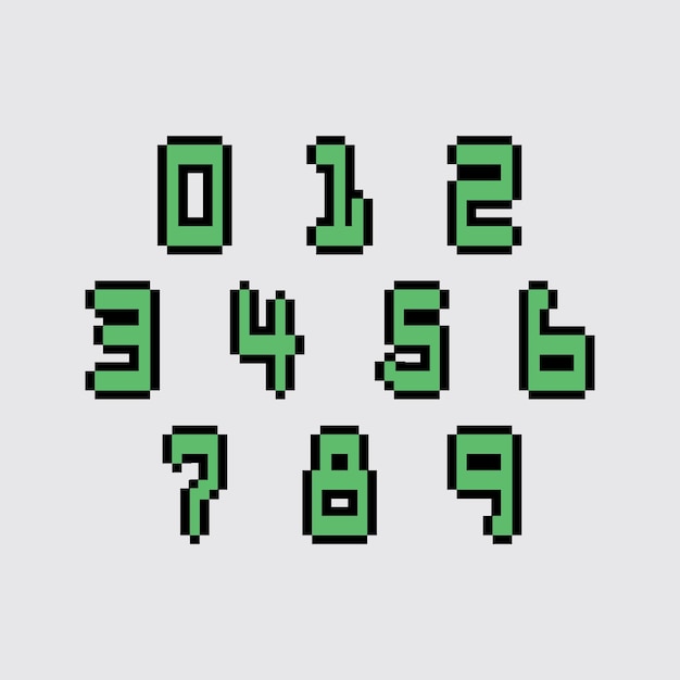 pikselitaiteen numeroestetiikka retro sprite design