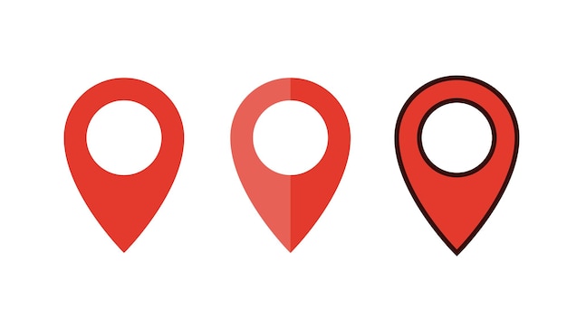 Pin navigation icon Map pin symbol sign