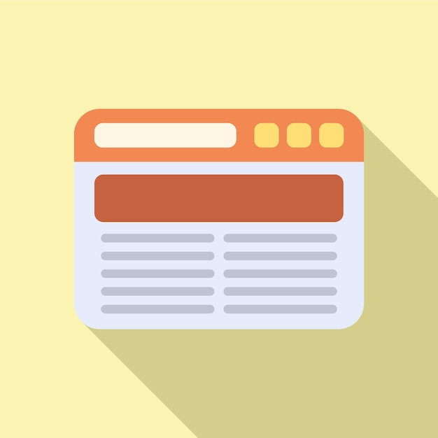 Pin web icon flat vector Button interface Web design