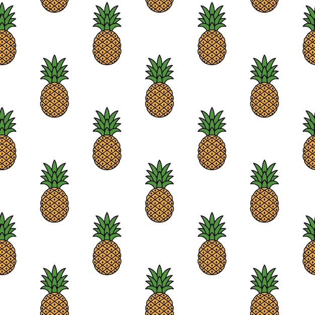 pineapple seamless pattern design