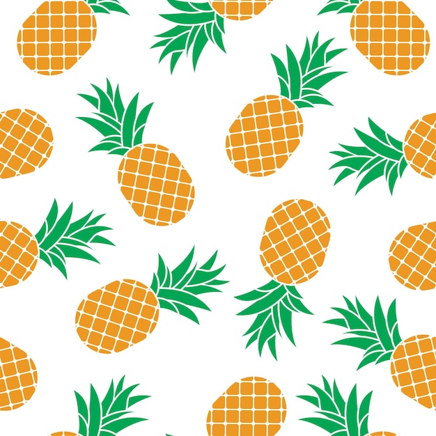 Pineapple Seamless Vibrant pattern design Aesthetic and energetic