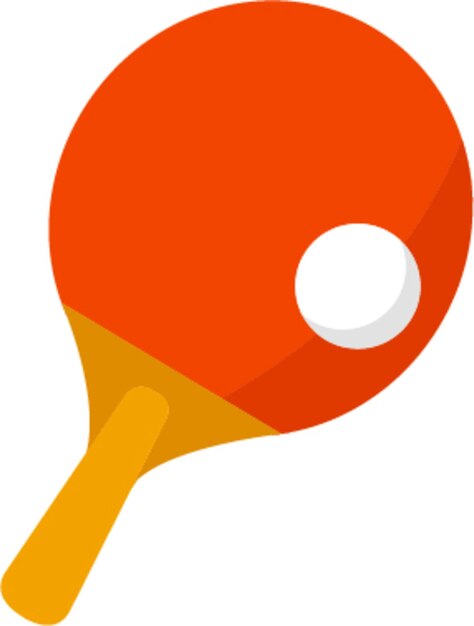 Ping Pong Racket and Ball