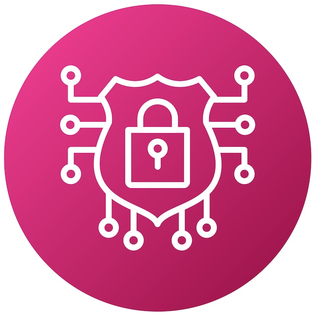 pink and pink logo with a padlock and a padlock