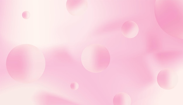 pink bubble background vector design
