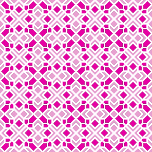 Pink islamic geometric seamless pattern design