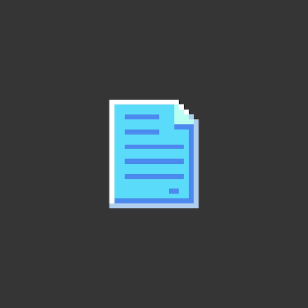 pixel art file icon