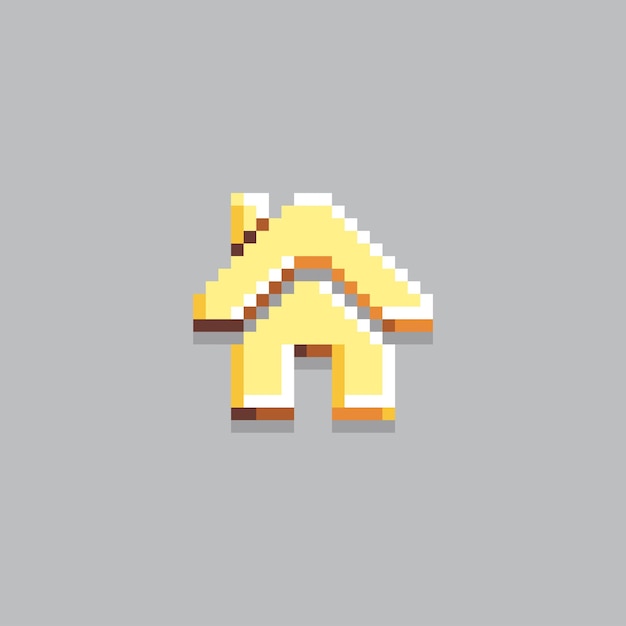 Pixel art illustration home Pixelated house house or home icon pixelated for the pixel art game