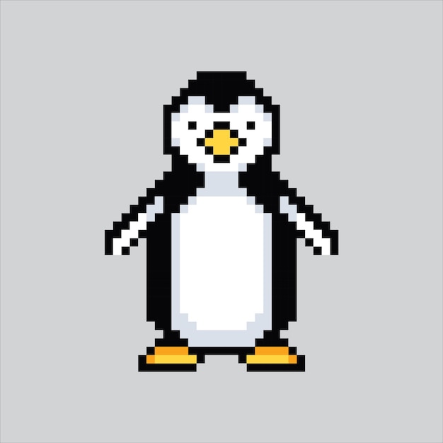 Pixel art illustration Penguin Pixelated Penguin Penguin Bird animal pixelated for the game