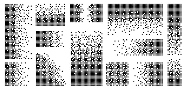 pixel disintegration background decay effect dispersed dotted pattern