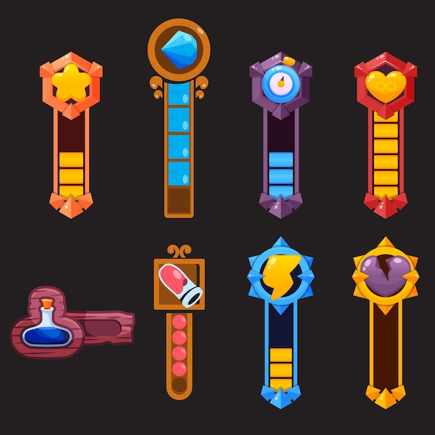 Pixel game icon Retro video games element arcade UI button digital console 8bit interface pixel