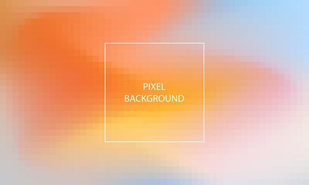 pixel gradient texture abstract background with blue tosca orange pink yellow green blue purpl