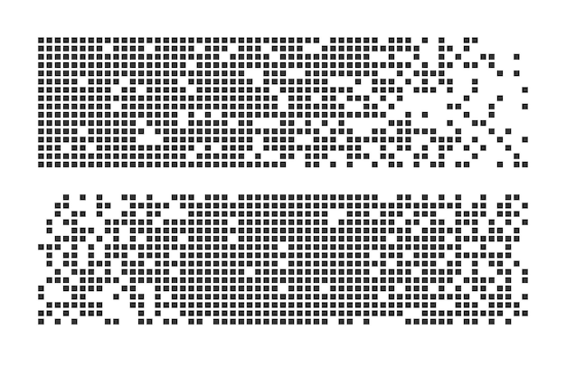 Pixel mosaic Pixel decay illustration Falling pixels Abstract background