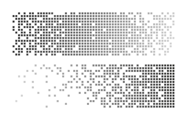 Pixel mosaic Pixel decay illustration Falling pixels Abstract background