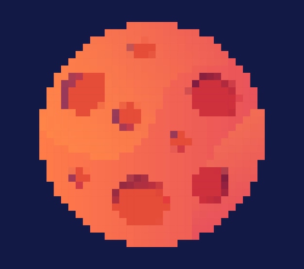Pixel planet concept
