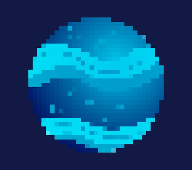 Pixel planet concept