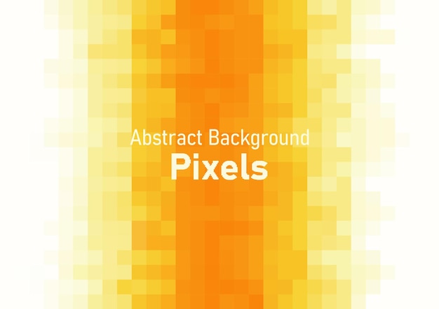 Pixels disintegrate pattern geometric mosaic background yellow color gradient vectortemplate