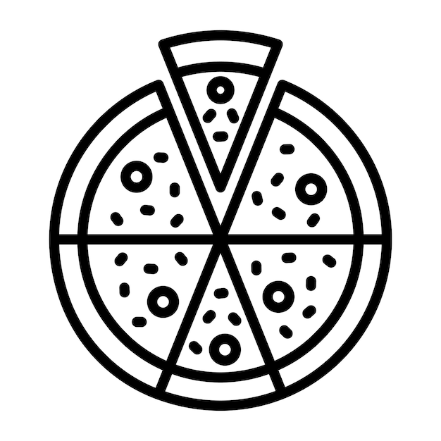 Pizza Vector Illustration Style