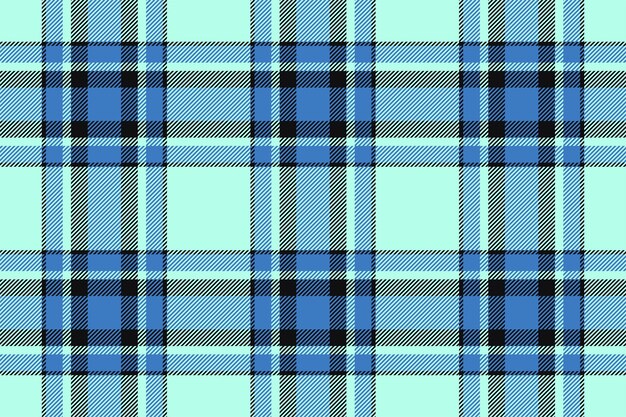 plaid background check seamless pattern in blue vector fabric texture for textile print wrapping paper gift card wallpaper flat design