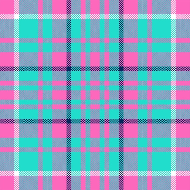 Plaid check pattern Seamless fabric texture Tartan textile print