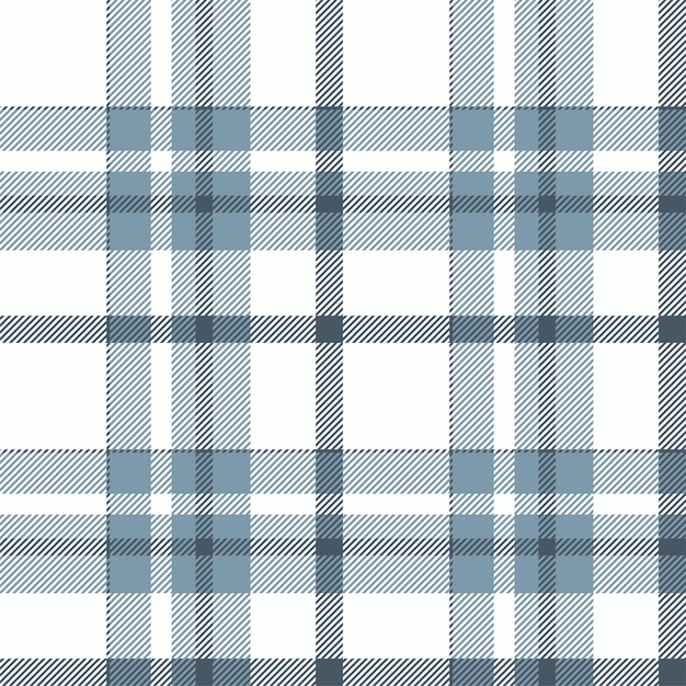Plaid seamless pattern Check fabric texture Vector textile print