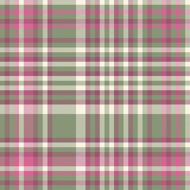 plaid textile pattern of seamless vector background with a check tartan texture fabric