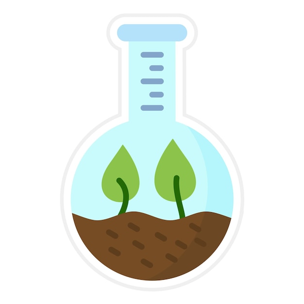 Plany Test Tube icon vector image Can be used for Chemistry