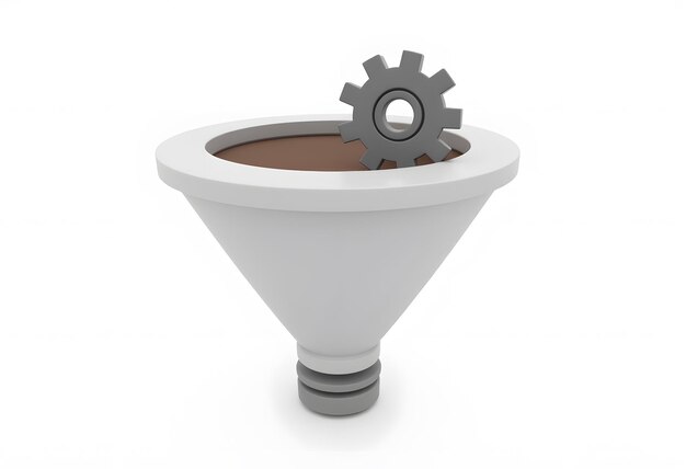 Plastic Round Shaped Utility Funnel 3D print model
