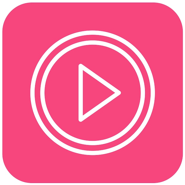 Play Button Vector Icon Design Illustration