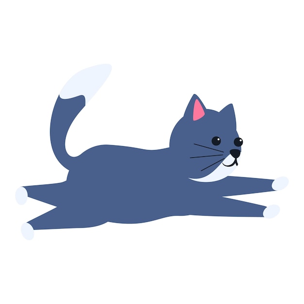 playful cat pose icon cartoon of playful cat pose vector icon for web design isolated on white background