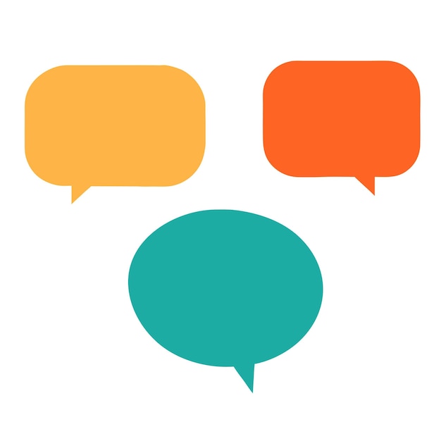 Playful Vector Speech Bubbles Set with Soft Pastel Colors and Dynamic Shapes