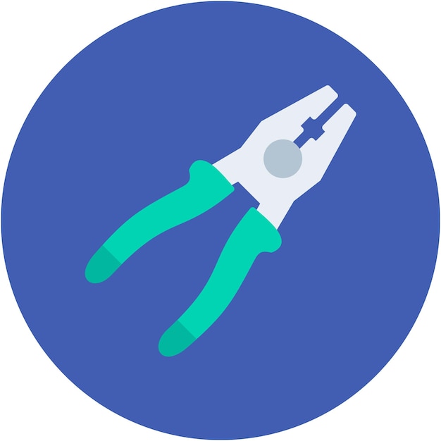 Pliers Vector Illustration Style