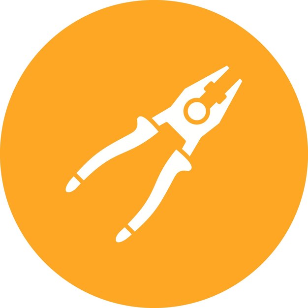 Pliers Vector Illustration Style