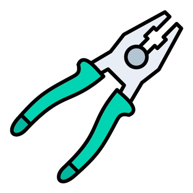 Pliers Vector Illustration Style