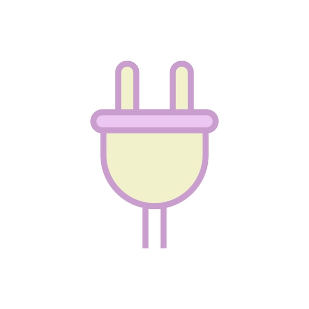 Plug Cable Icon Vector Template Illustration Design