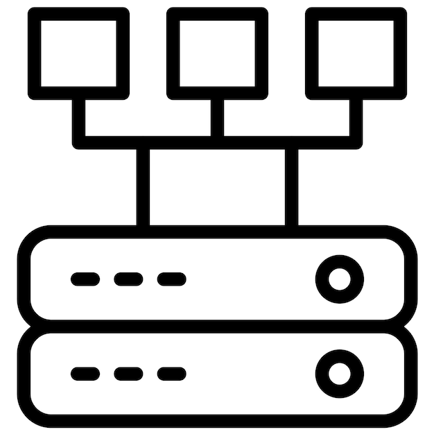Plurality of Sources vector icon illustration of Big Data iconset