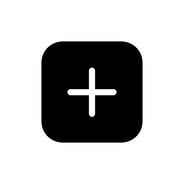 Plus icon set positive pictogram addition circle button vector