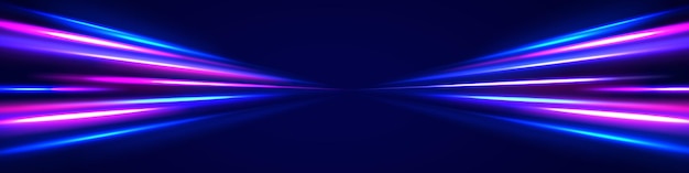 Png futuristic technological style Png abstract background with speed lines Neon color rays vector