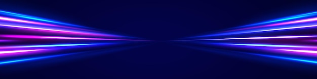 Png futuristic technological style Png abstract background with speed lines Neon color rays vector