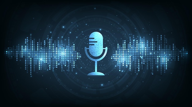 Podcast Internet digital recording concept