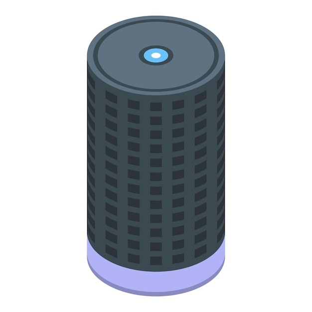 Podcast smart speaker icon Isometric of podcast smart speaker vector icon for web design isolated on white background