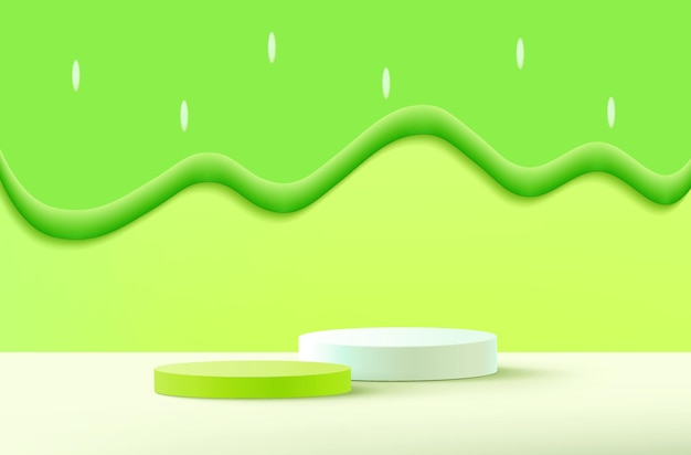 Podium empty display scene presentation product placement 3d background