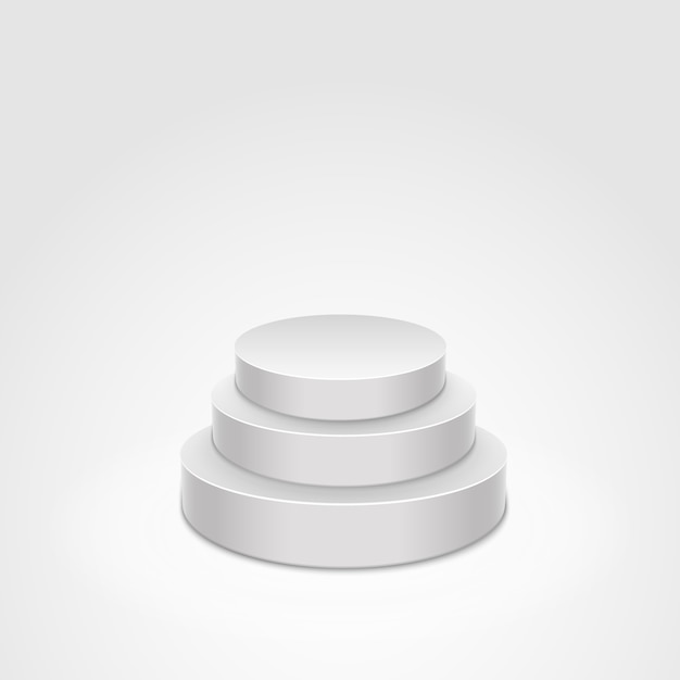 podium for awards ceremony. pedestal. spotlight.   illustration.