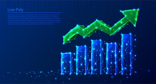 Polygonal growth chart illustration