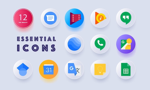 Popular social network logo Social network sign Flat social media icons Realistic set UI UX white user interface Neomorphism style Vector line icon for Business and Advertising