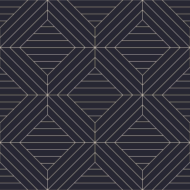 Posh Neat Classic Motif Outline Grid Seamless Pattern Vector Abstract Background