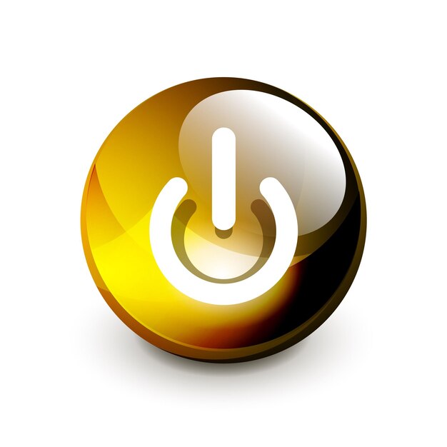 Power button icon start symbol vector illustration