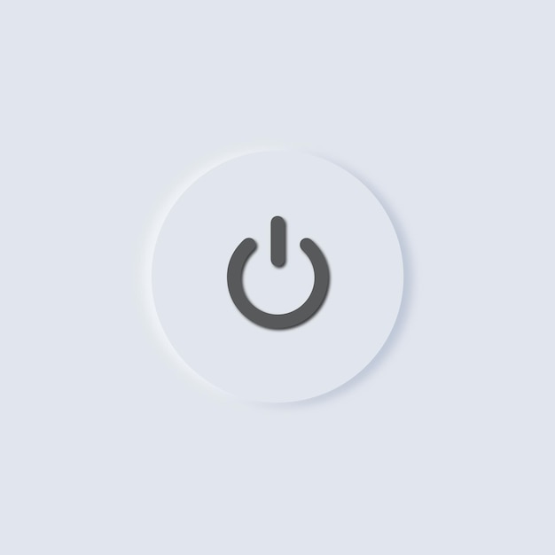 Power button illustrator vector design